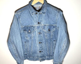 Veste Jean Levi's Type III Vintage - Taille M (poitrine 44 Pouces) - Made In USA - Délavé