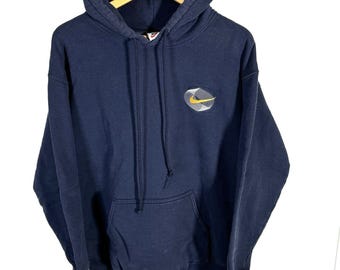 Vintage 1990’s Nike Small Logo Pullover Hoodie Large 90s