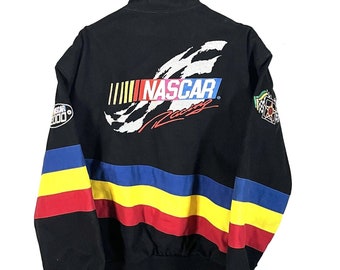 Vintage 1990’s JH Designs Nascar Bomber Jacket XL Made in USA