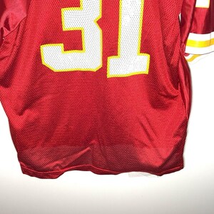 Koszulka Reebok Priest Holmes Kansas City Chiefs Vintage, rozmiar L, czerwona, NFL Y2K zdjęcie 5