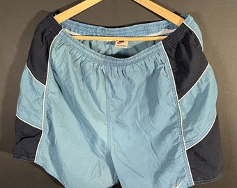 Vintage 1990’s Nike Small Logo Short Swim Trunks Size XL