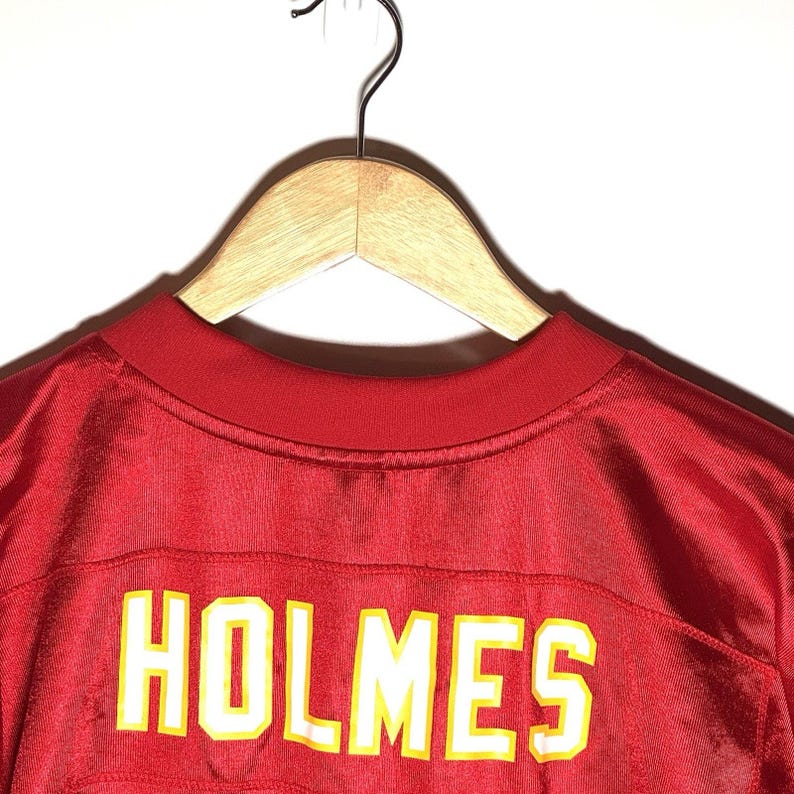 Koszulka Reebok Priest Holmes Kansas City Chiefs Vintage, rozmiar L, czerwona, NFL Y2K zdjęcie 4