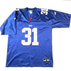 SAQUON BARKLEY NEW YORK GIANTS Nike Mens XL NFL JERSEY Stitched 100 Year  Patch