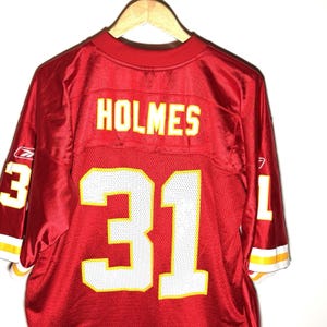 Koszulka Reebok Priest Holmes Kansas City Chiefs Vintage, rozmiar L, czerwona, NFL Y2K zdjęcie 2