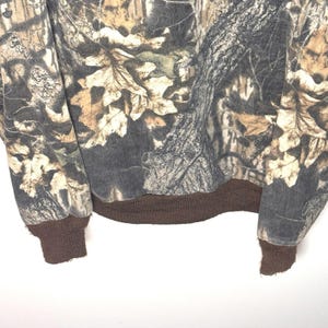 Vintage Mossy Oak Camo Bomber Jacket Size Large 1980s image 13