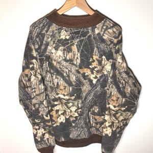 Vintage Mossy Oak Camo Bomber Jacket Size Large 1980s image 11