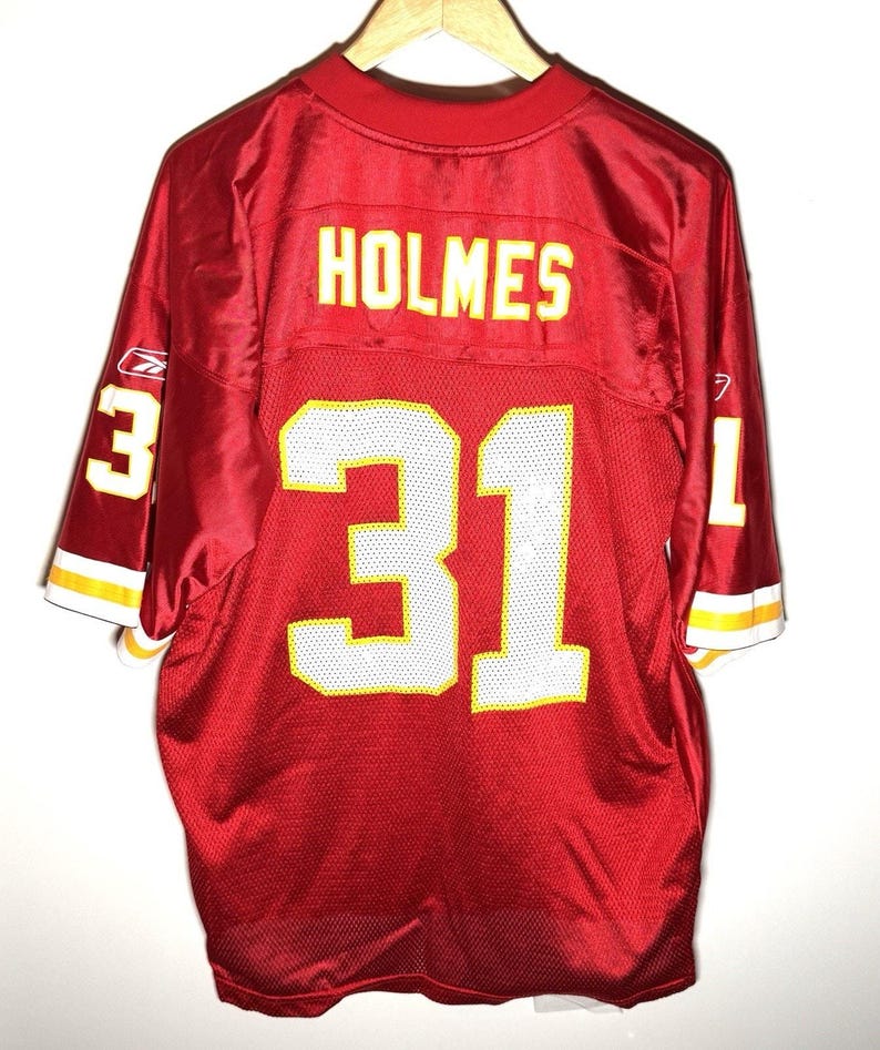 Koszulka Reebok Priest Holmes Kansas City Chiefs Vintage, rozmiar L, czerwona, NFL Y2K zdjęcie 1