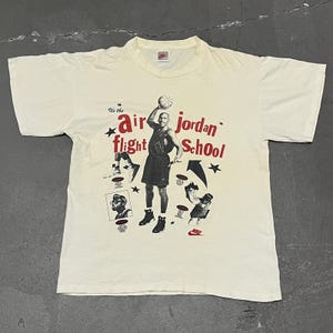 【vintage】'90 Jordan スパイク・LEEグラフィックTシャツ NIKE Jordan Spike Lee T-shirt 90's vintage fluorescent XL 44