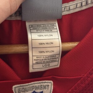 Koszulka Reebok Priest Holmes Kansas City Chiefs Vintage, rozmiar L, czerwona, NFL Y2K zdjęcie 13