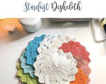 Stardust Dishcloth Knitting Pattern