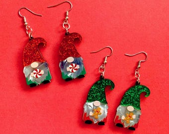 Gnome Christmas Earrings