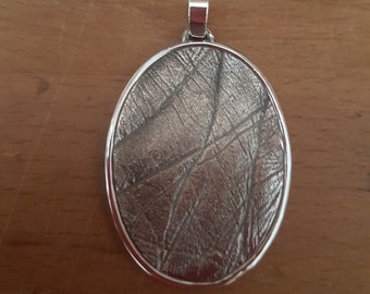 Pendentif avec vos empreintes de ligne personnelle en argent 925