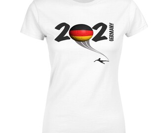 Purple Print House Baby Boys Germany Flag Badge Retro Romper Suit Football Country European 2021 Supporters Gifts for Baby 2020 German Tournament Footy Soccer Top