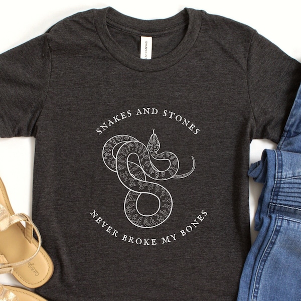 KIDS Snakes and Stones Taylor Swift T Shirt | Subtle Swiftie YOUTH Shirt | Eras Tour Merch | Taylor Swift Gaylor Reputation Lover YNTCD