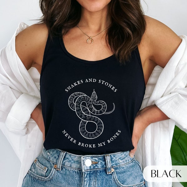 Snakes and Stones Taylor Swift Racerback Tank Top | Subtle Taylor Swiftie Shirt | Eras Tour Merch | Gaylor Tank | Reputation Lover YNTCD