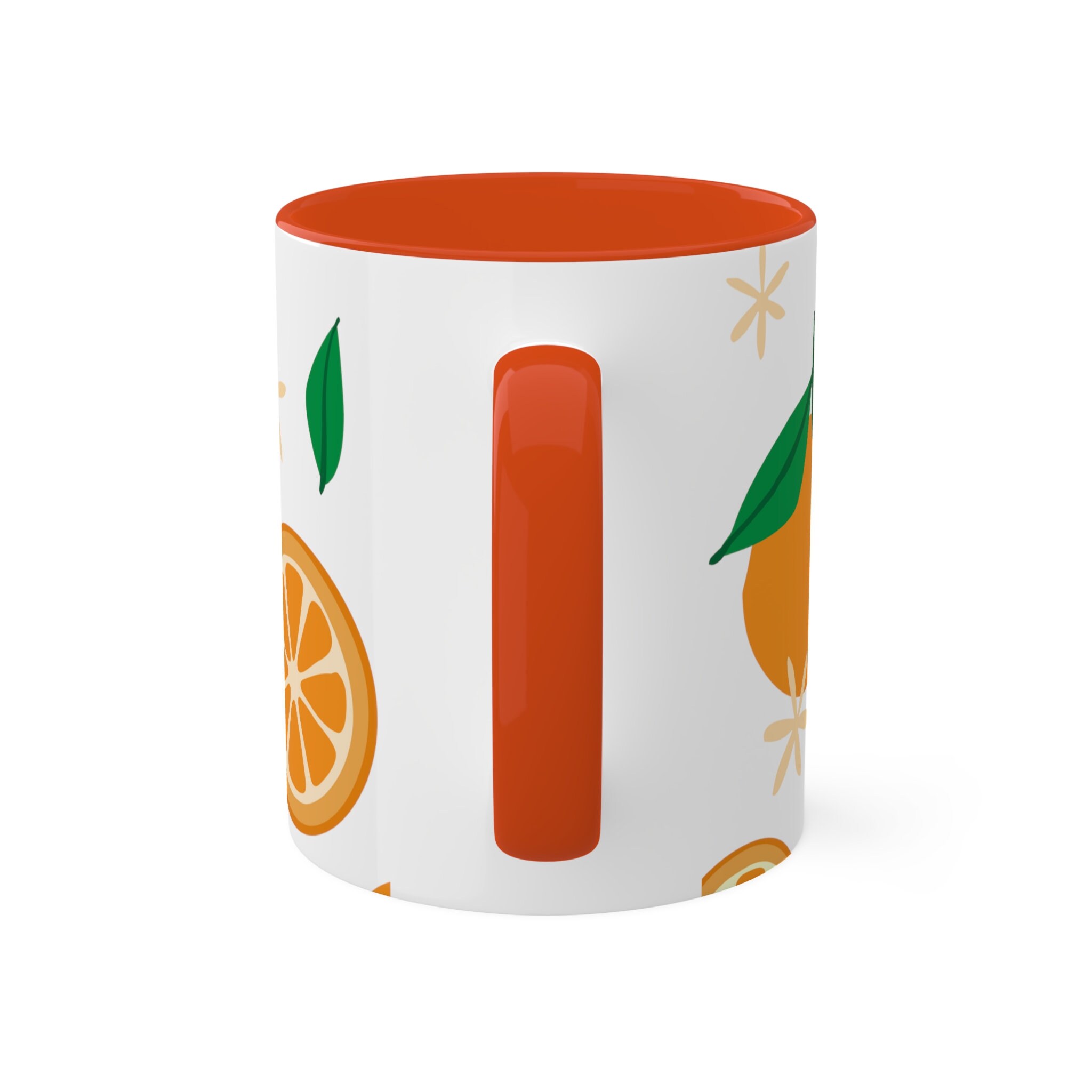 Orange Citrus Ceramic Fruit Mug Garden Cottagecore Aesthetic Coffee Mug Fruity Ceramic Orange