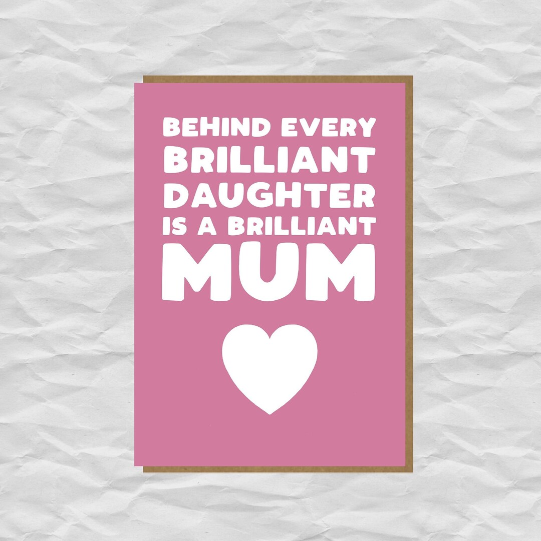 Funny Mother's Day Card Card for Mum Funny Mum From Daughter Birthday ...
