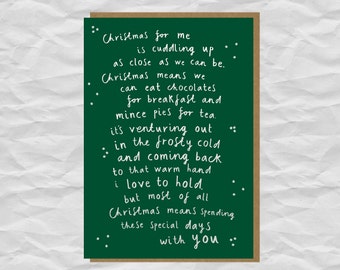 Christmas Card for Loved One | Cozy Holiday Verse