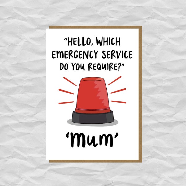 Funny Birthday Card for Mum | Cards for Her | From Son | From Daughter | Humorous Cards | March Birthday | April Birthday Card | Mother card