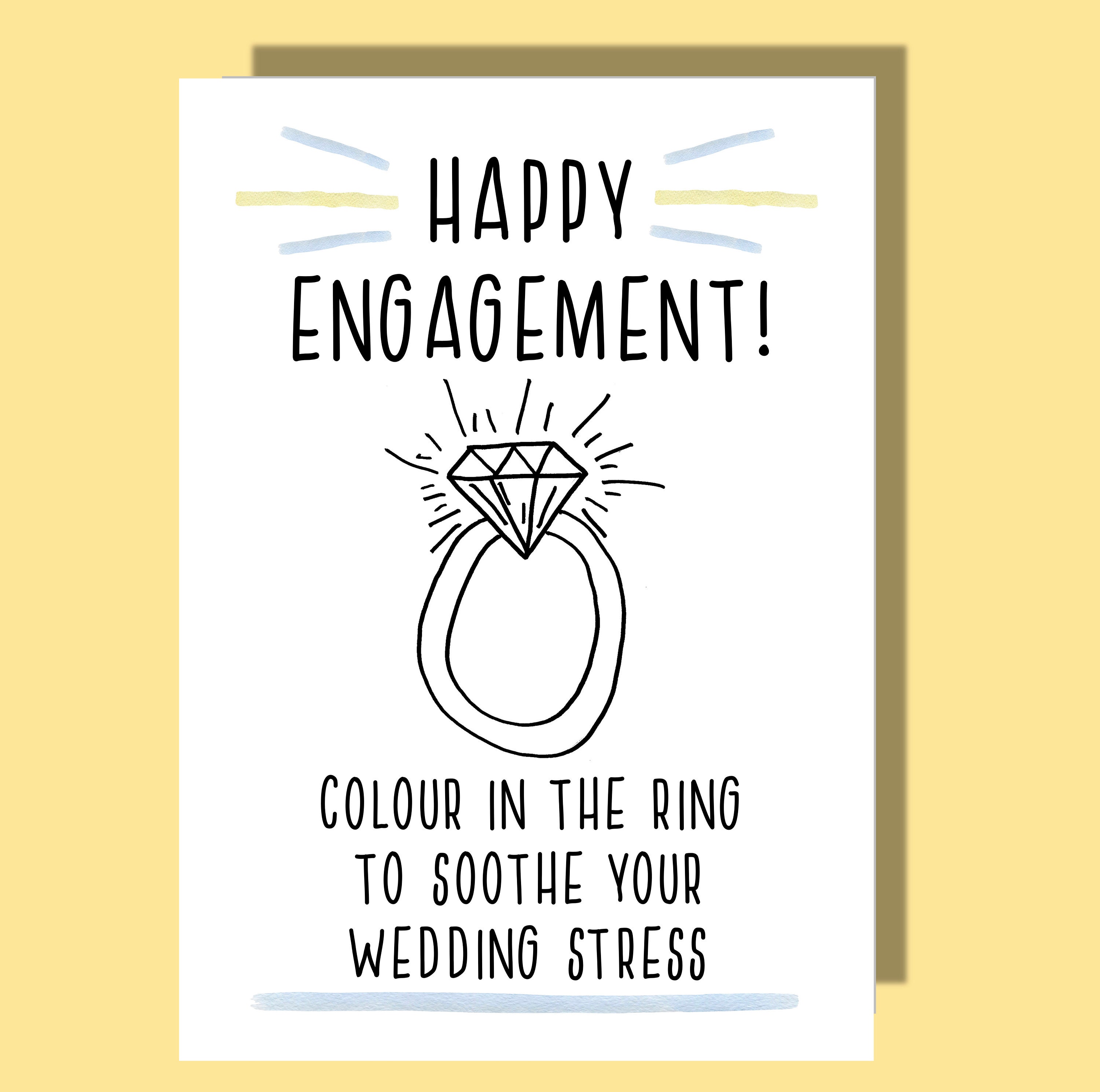 Engagement Card Funny Engagement Card Engagement Wedding Etsy
