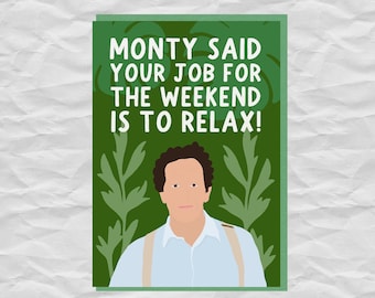 Monty Don Gardening Card | Funny Birthday Card for Grandad