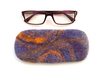Felt Glasses Case: Handmade Merino Wool Soft Eyeglass Sleeve