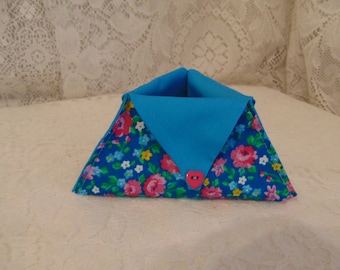 Thread Catcher - ORT Catcher - Snippet Catcher - Travel Size Catcher - Fold and Go Thread Catcher - Floral Snippet Catcher - ORT Basket