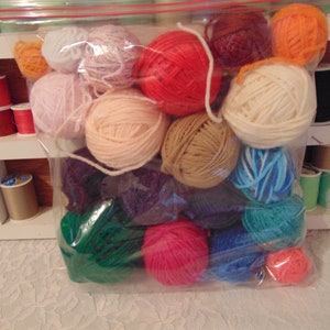 Scrap Yarn - Bundle of Acrylic Yarn - Acrylic Yarn Scraps - Mystery Bag of Yarn - Gallon Size Bag of Yarn - Scrap Acrylic Yarn Mystery Bag