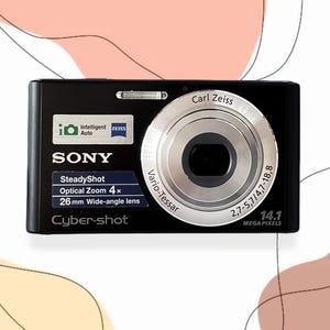 Digital Camera Sony Cyber-Shot DSC-W320 Black / Vintage Digital Camera / Sony cameras