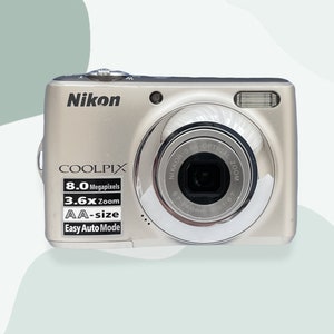 Kamera wannenikon Coolpix L21 silber / Vintage 2000s Digitalkamera / japanische Digitalkamera