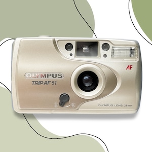 Olympus TRIP AF 51 / Point and Shoot Automatic Camera / Vintage Film Camera 35 mm