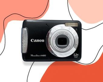 Digital Camera Canon PowerShot A480 Black / Vintage Digital Camera / Canon cameras