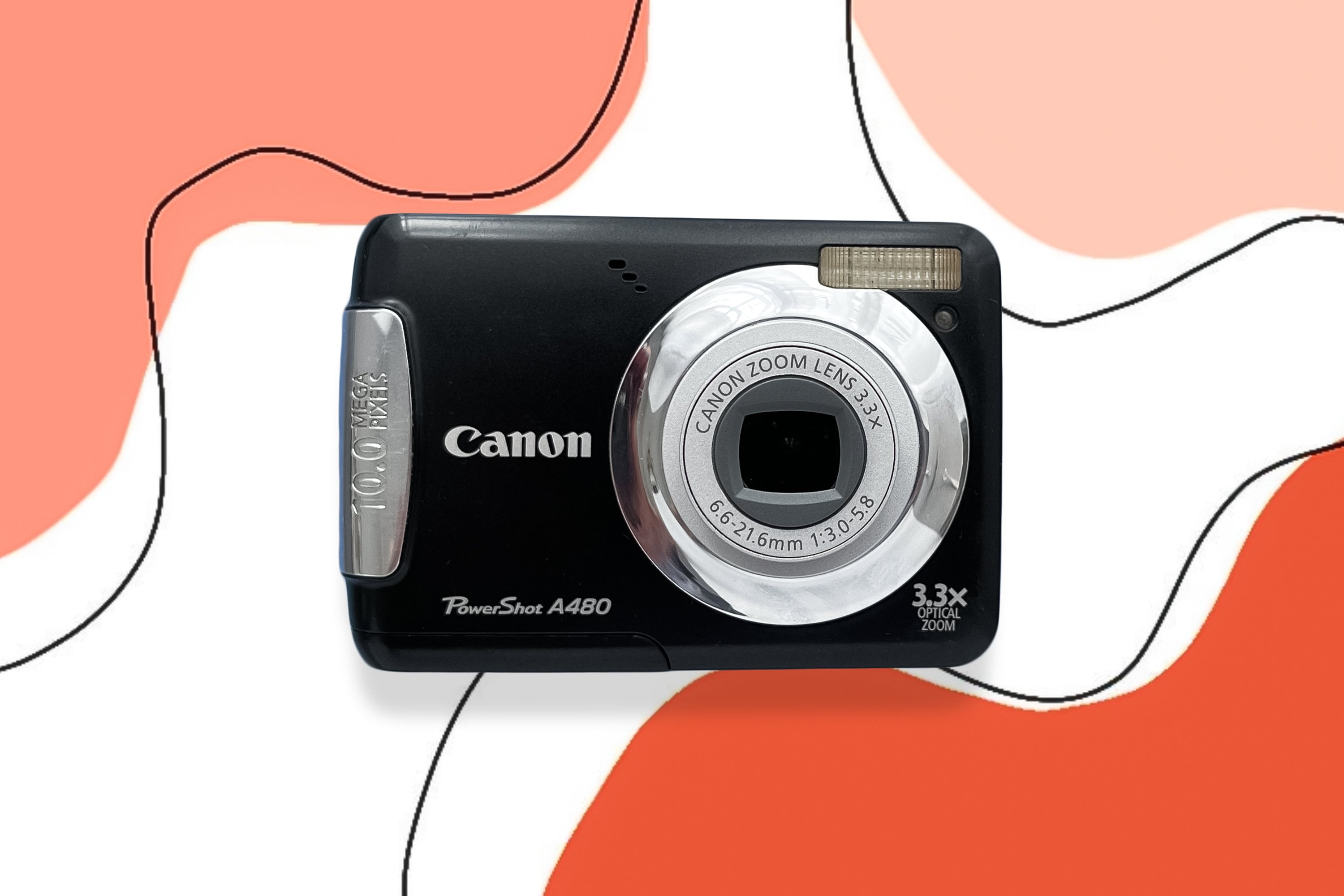 Canon Powershot A480: Black Vintage Digital Camera - Etsy