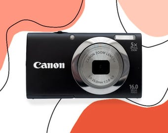 Canon Powershot SX130 IS 12.1MP Digital Camera - Black - Etsy