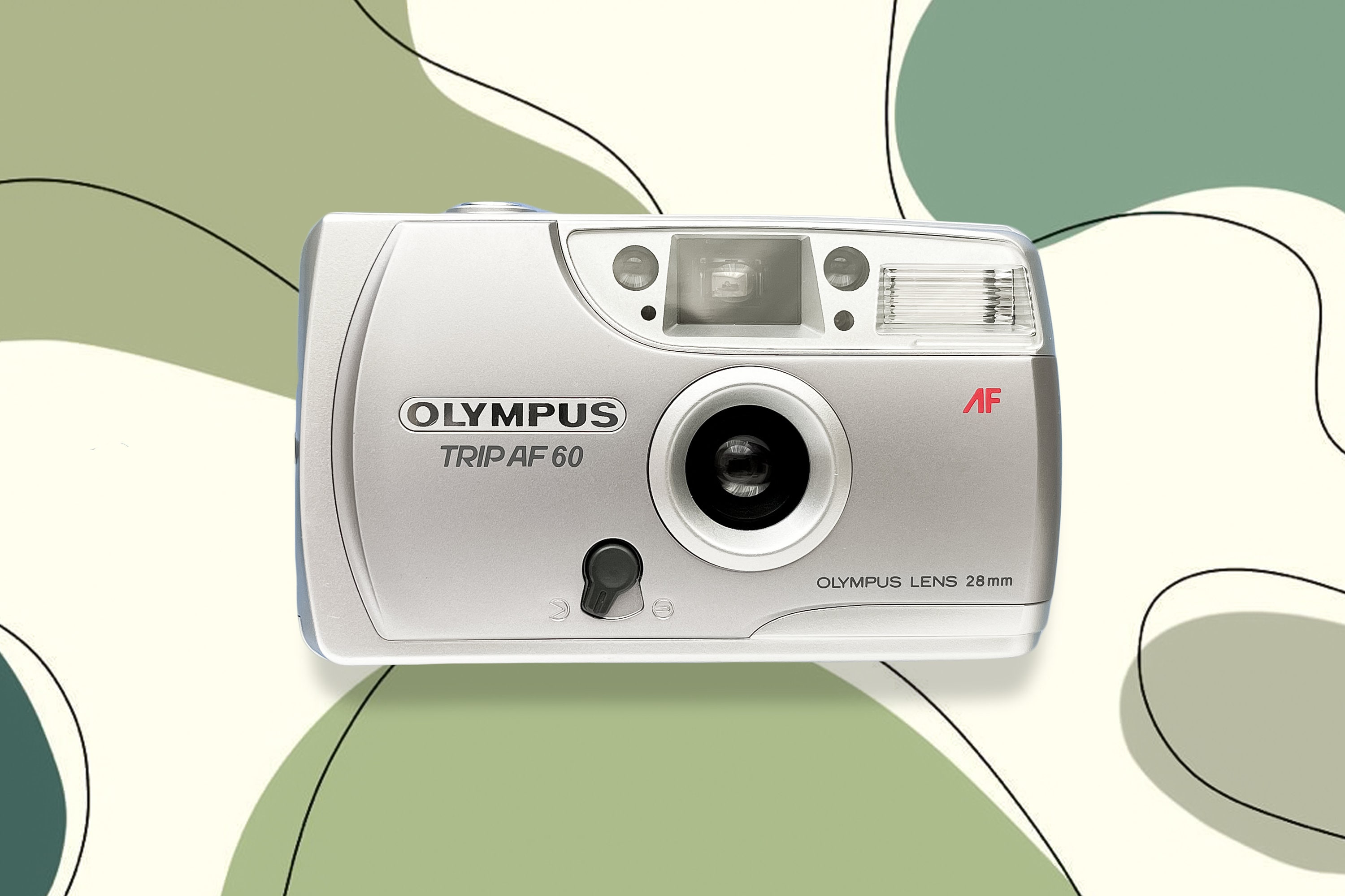 Olympus TRIP AF 60 / Vintage Film Camera 35 Mm / Point and