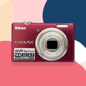 Digital camera Nikon Coolpix S570 Red / Vintage Digital Camera / Nikon cameras