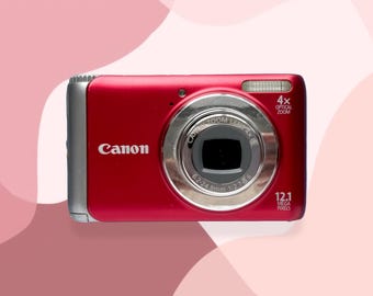 ◯【美品】Canon PowerShot A3100 IS レッド キヤノン PowerShot A3100 IS レッド｜コンパクトデジタルカメラ
