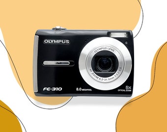 Digital Camera Olympus FE-310 Black / Vintage Digital Camera / Olympus cameras