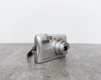Nikon Coolpix S3700: Silver Vintage Digital Camera - Etsy