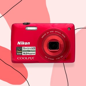 Digitalkamerageh voll funktionsfähig und nikon Kameras Coolpix S4200 Red / Vintage Digital Camera