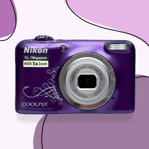 Camera Nikon Coolpix A10 Purple / Vintage 2000s Digital Camera / Japanese digital camera