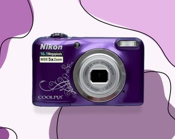 カメラ Nikon Coolpix A10 パープル / ヴィンテージ 2000年代 デジタルカメラ / 日本製デジタルカメラ