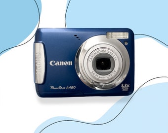 Digital Camera Canon PowerShot A480 Blue / Vintage Digital Camera / Canon cameras