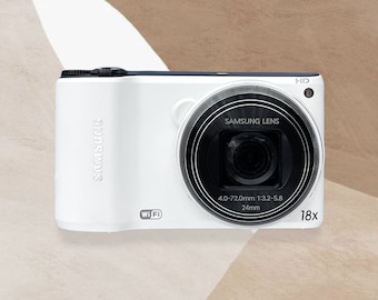 Samsung WB200F: Cámara digital blanca con WiFi