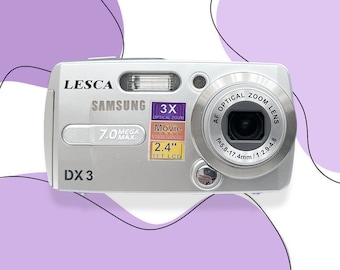 Câmera Samsung LESCA DX 3 / Câmera digital Vintage dos anos 2000 / Câmera digital Samsung
