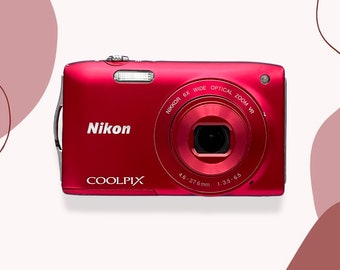 Nikon COOLPIX S3500 赤 Amazon.com : Nikon COOLPIX S3500 20.1 MP Digital Camera with