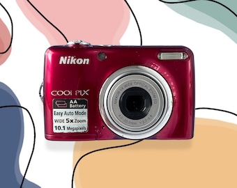 Red Nikon Coolpix A10 Digital Camera Y2K Bundle - Etsy India