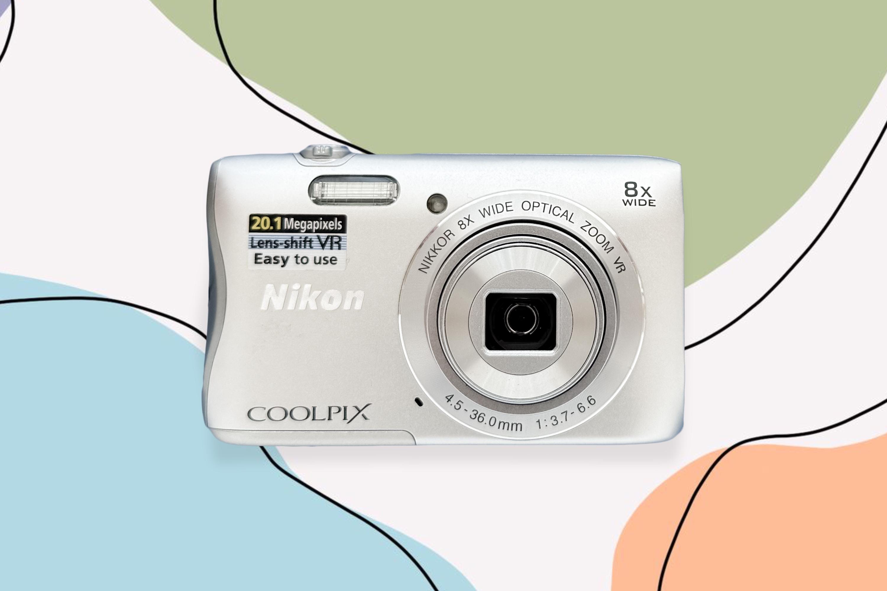 Nikon Coolpix S3700: Silver Vintage Digital Camera - Etsy