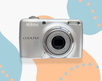 Vintage Nikon Coolpix L23 Digital Camera, Silver