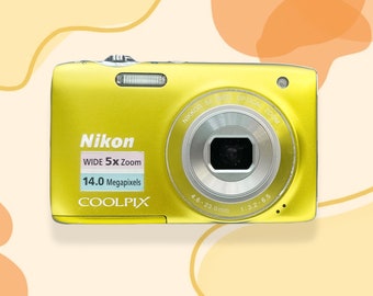 Camera Nikon Coolpix S3100 Gold / Vintage Digital Camera / Nikon cameras